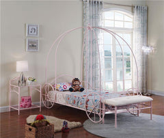 Massi Metal 1-shelf Nightstand Powder Pink - 401152
