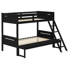Littleton Wood Twin Over Full Bunk Bed Black - 405052BLK