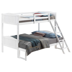 Arlo Wood Twin Over Full Bunk Bed White - 405054WHT