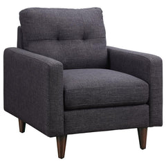 Watsonville Upholstered Track Arm Tufted Accent Chair Grey - 552003