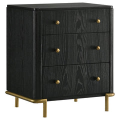 Arini 5-piece Eastern King Bedroom Set Black and Natural - 224330KE-S5