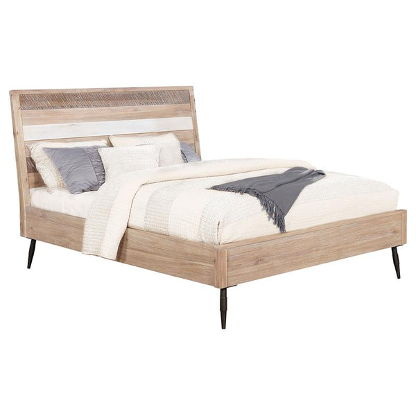 Marlow Wood Queen Panel Bed Rough Sawn Multi - 215761Q