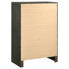 Serenity 5-piece Twin Bedroom Set Mod Grey - 215841T-S5