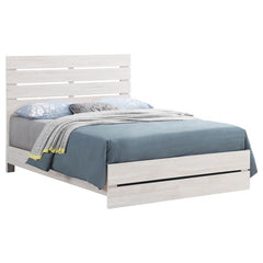 Brantford Wood Eastern King Panel Bed Coastal White - 207051KE