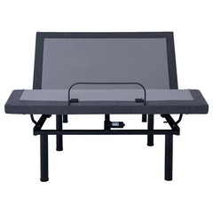 Negan Eastern King Adjustable Bed Base Grey and Black - 350132KE