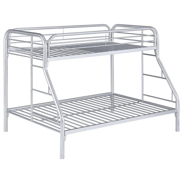 Morgan Metal Twin Over Full Bunk Bed Silver - 2258V