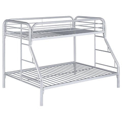 Morgan Metal Twin Over Full Bunk Bed Silver - 2258V