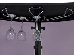 Amarillo 2-tier Bar Unit Black and Chrome - 101065