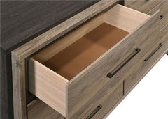 Baker 6-drawer Dresser with Mirror Light Taupe - 224463M
