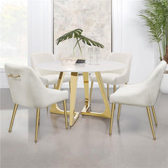 Mayette Parsons Wingback Dining Side Chairs Ivory (Set of 2) - 107562