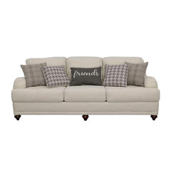 Glenn Upholstered English Arm Sofa Light Grey and Grey - 511094