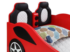 Cruiser Wood Twin LED Car Bed Red - 400479