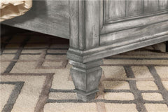 Avenue Wood California King Panel Bed Weathered Grey - 224031KW