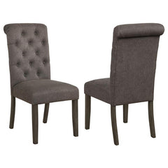 Balboa Tufted Back Side Chairs Rustic Brown and Grey (Set of 2) - 193172