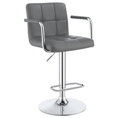 Palomar Adjustable Height Bar Stool Grey and Chrome - 121096