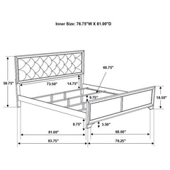 Beaumont 4-piece Eastern King Bedroom Set Champagne - 205291KE-S4