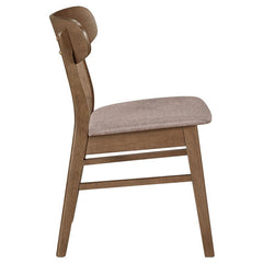 Dortch Dining Side Chair Walnut and Brown (Set of 2) - 108462