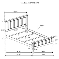 Brenner 5-piece Queen Bedroom Set Rustic Honey - 205261Q-S5