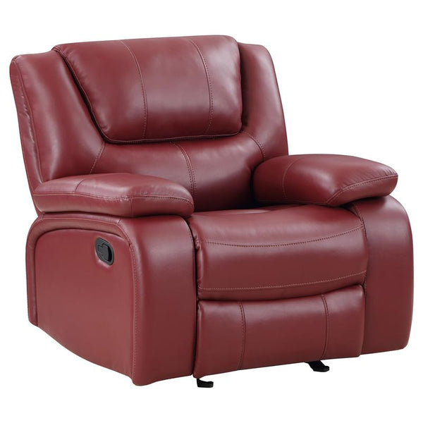 Camila Upholstered Glider Recliner Chair Red - 610243