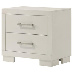 Jessica 2-drawer Nightstand White - 202992
