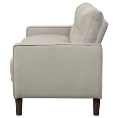 Bowen Upholstered Track Arm Tufted Sofa Beige - 506785