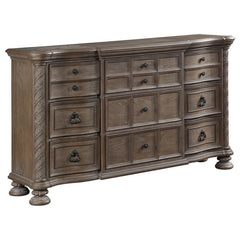 Emmett 4-piece Eastern King Bedroom Set Walnut - 224441KE-S4