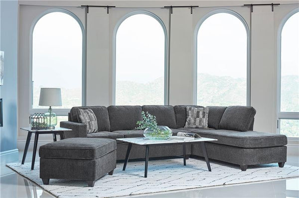 Mccord Rectangular Upholstered Ottoman Dark Grey - 509348