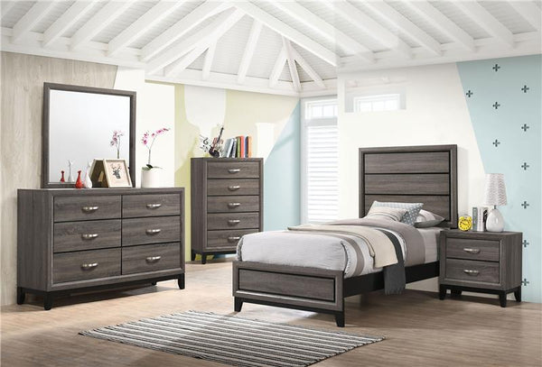 Watson 5-piece Twin Bedroom Set Grey Oak - 212421T-S5
