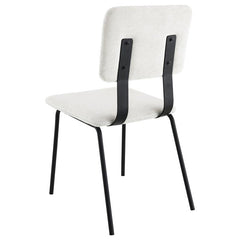 Calla Fabric Upholstered Dining Side Chair White (Set of 2) - 108022