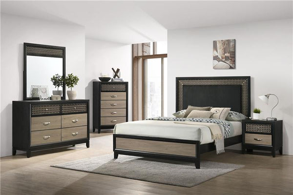 Valencia 5-piece Queen Bedroom Set Black - 223041Q-S5