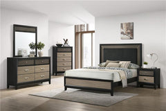 Valencia 6-drawer Dresser with Mirror Black - 223043M