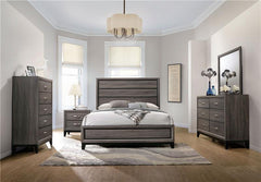 Watson Wood Eastern King Panel Bed Grey Oak - 212421KE