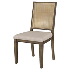 Matisse Woven Rattan Back Dining Side Chair Brown (Set of 2) - 108312