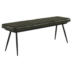 Partridge Cushion Bench Espresso and Black - 110653