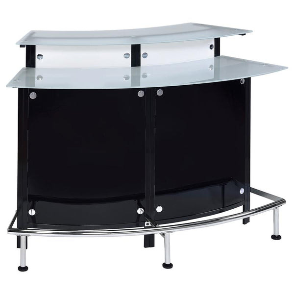 Keystone Glass Top Bar Unit Black - 100139