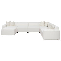Freddie 7-piece Upholstered Modular Sectional Sofa Pearl - 551641-SET