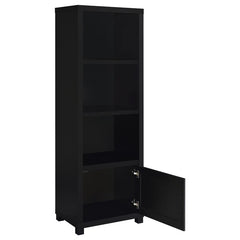 Jupiter 3-shelf Engineered Wood Media Tower Black - 707756
