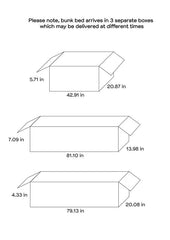 Ryder Wood Twin Over Full Bunk Bed Weathered Taupe - 400819