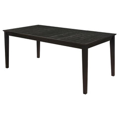 Louise Rectangular Dining Table with Extension Leaf Black - 101561