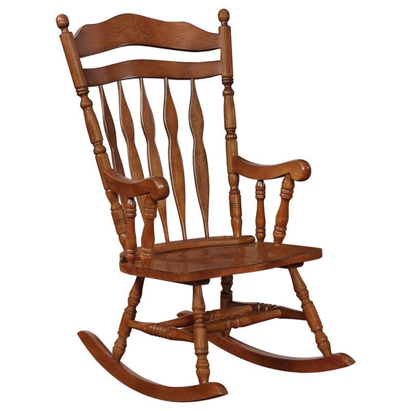 Aylin Solid Wood Rocking Chair Medium Brown - 600187