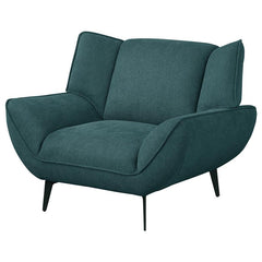 Acton Upholstered Flared Arm Accent Chair Teal Blue - 511163