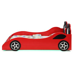 Cruiser Wood Twin LED Car Bed Red - 400479