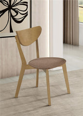 Elowen Dining Side Chair Light Walnut and Brown (Set of 2) - 108442
