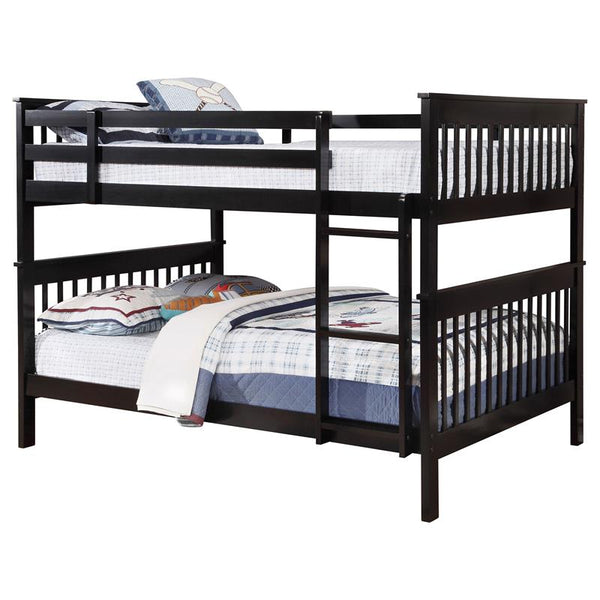 Chapman Wood Full Over Full Bunk Bed Black - 460359