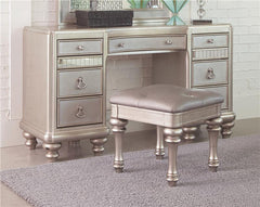 Bling Game 9-drawer Vanity Desk Metallic Platinum - 204187
