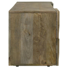 Keese 2-door Wood 70" TV Stand Media Console Mango Brown - 702333