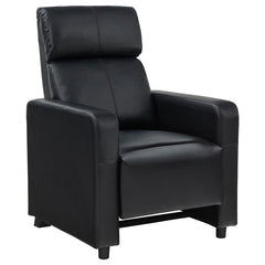 Toohey Upholstered Tufted Recliner Living Room Set Black - 600181-S5A