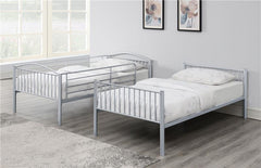 Anson Twin Over Twin Bunk Bed Silver - 400730T