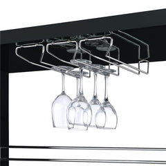Prescott Rectangular 2-shelf Bar Unit Glossy Black - 100165