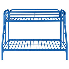 Morgan Metal Twin Over Full Bunk Bed Blue - 2258B